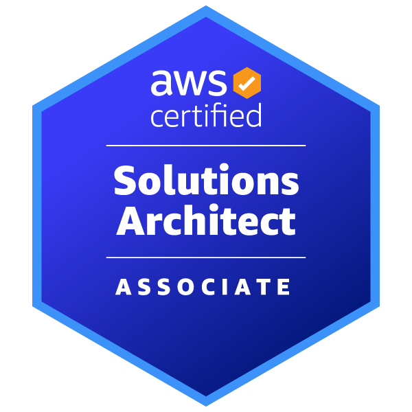 amazon web services — Solutions Architect — Associate · official credential badge